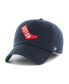 ფოტო #1 პროდუქტის Men's Navy Boston Red Sox Cooperstown Collection Franchise Logo Fitted Hat