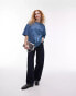 Фото #3 товара Topshop graphic studio sounds 1990 oversized tee in blue