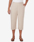 Фото #1 товара Women's Classic Neutrals Pull On Button Hem Twill Capri Pants