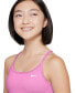 Бюстгальтер Nike Dri-FIT Indy Tank Sports Bra для девушек Playful Pink/white, L (14/16) - фото #3