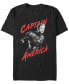 ფოტო #2 პროდუქტის Marvel Men's Captain America High Contrast Captain America Short Sleeve T-Shirt