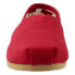 Фото #5 товара TOMS Alpargata Slip On Womens Red Flats Casual 001001B07-RED