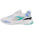 Фото #5 товара Puma RsFast Pop Womens Blue, White Sneakers Casual Shoes 375135-01