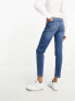 Фото #5 товара Stradivarius tall slim mom jean with stretch in authentic blue