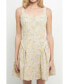 Фото #1 товара Women's Embroidered Linen Bustier Dress