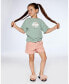 ფოტო #2 პროდუქტის Girl Organic Cotton Top With Print And Frills Olive Green - Child