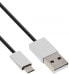 Фото #2 товара InLine Micro-USB 2.0 Cable - USB Type A / Micro B M/M - black/alu - flexible - 5m