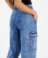 ფოტო #6 პროდუქტის Juniors' High-Rise Drawstring-Waist Cargo Pants