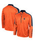 Фото #1 товара Men's Orange Syracuse Orange Marled Half-Zip Jacket