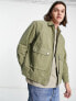 Фото #1 товара The Couture Club co-ord worker jacket in khaki with cargo pocket detail