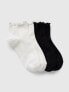 Фото #1 товара Ruffle-Trim Ankle Socks (2-Pack)