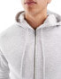 COLLUSION shrunken fit hoodie in grey grau, M - Chest 40 - фото #3