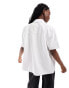 Calvin Klein Jeans unisex oversized denim shirt in white