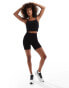 Фото #4 товара ASOS 4505 Icon seamless rib yoga vest with inner bra in black