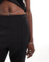 Фото #10 товара Calvin Klein Jeans waist chain slim straight leg pants in black