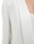 Vila Bridal sequin blazer co-ord with satin lapel in white