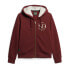 SUPERDRY Luxe Metallic Logo full zip sweatshirt