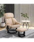 Massage Recliner Chair with Cushioned Ottoman and 10 Point Vibration