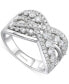 ფოტო #1 პროდუქტის Vanilla Diamond Openwork Statement Ring (7/8 ct. t.w.) in Platinum