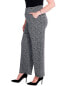Nic+Zoe Plus Etched Tweed Wide Leg Ankle Pant Women's