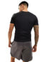 ASOS 4505 Seamless rib muscle fit training t-shirt in black