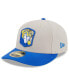 ფოტო #2 პროდუქტის Men's Stone, Royal Los Angeles Rams 2023 Salute To Service Low Profile 59FIFTY Fitted Hat