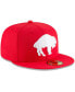 ფოტო #2 პროდუქტის Men's Red Buffalo Bills Omaha Throwback 59FIFTY Fitted Hat