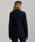 ფოტო #2 პროდუქტის Women's One-Button Denim Blazer, Regular & Petite