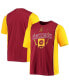 Фото #1 товара Men's Burgundy Washington Football Team Split T-shirt