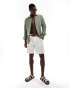 ONLY & SONS linen mix long sleeve shirt in sage sumpf, XS - фото #4