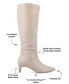 Фото #6 товара Women's Tullip Tru Comfort Foam Wide Width Kitten Heel Pointed Toe Regular Calf Boots