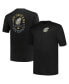 Фото #1 товара Men's Black New Orleans Saints Big and Tall Two-Hit Throwback T-shirt