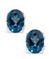 Фото #3 товара London Topaz (3-1/5 ct. t.w.) Stud Earrings in 14K White Gold