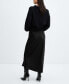 ფოტო #2 პროდუქტის Women's Midi Satin Skirt