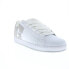 Фото #3 товара DC Court Graffik 300529 Mens White Leather Low Top Lace Up Skate Sneakers Shoes
