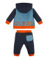 Фото #2 товара Костюм для малышей Guess флисовый с капюшоном и брюки, 2 шт.