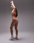 Фото #8 товара Topshop mix and match rib high leg bikini bottoms in coral
