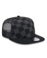 Фото #3 товара Men's Black Buffalo Bills Check Mate 9FIFTY Trucker Snapback Hat