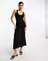 Фото #4 товара ASOS DESIGN sleeveless crochet maxi dress in black