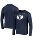 ფოტო #1 პროდუქტის Men's Navy BYU Cougars School Logo Legend Performance Long Sleeve T-shirt