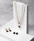 ფოტო #2 პროდუქტის Gold-Tone Stone & Crystal Layered Pendant Necklace, 16" + 3" extender