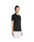 Фото #3 товара Women's Tall Mesh Cotton Short Sleeve Polo Shirt