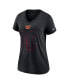ფოტო #3 პროდუქტის Women's Heathered Black Washington Commanders Tri-Blend V-Neck T-shirt