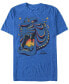 Фото #1 товара Disney Men's Aladdin Neon Cave Outline Short Sleeve T-Shirt
