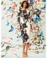 ფოტო #3 პროდუქტის Women's Floral Long-Sleeve Midi Dress