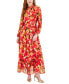 Фото #1 товара Petite Floral-Print Maxi Dress