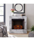 Ileana Faux Marble Electric Fireplace