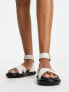 Фото #4 товара Only cross front buckle sandals in white
