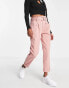 Фото #1 товара Miss Selfridge high waisted jeans in pink