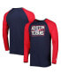 Men's Navy Houston Texans Current Raglan Long Sleeve T-shirt